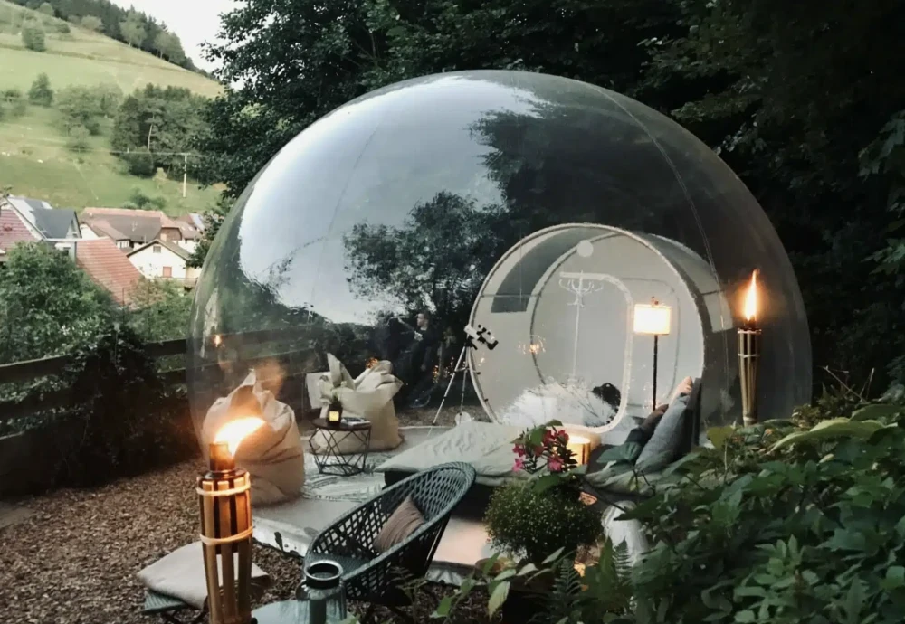 innovative transparent bubble tents